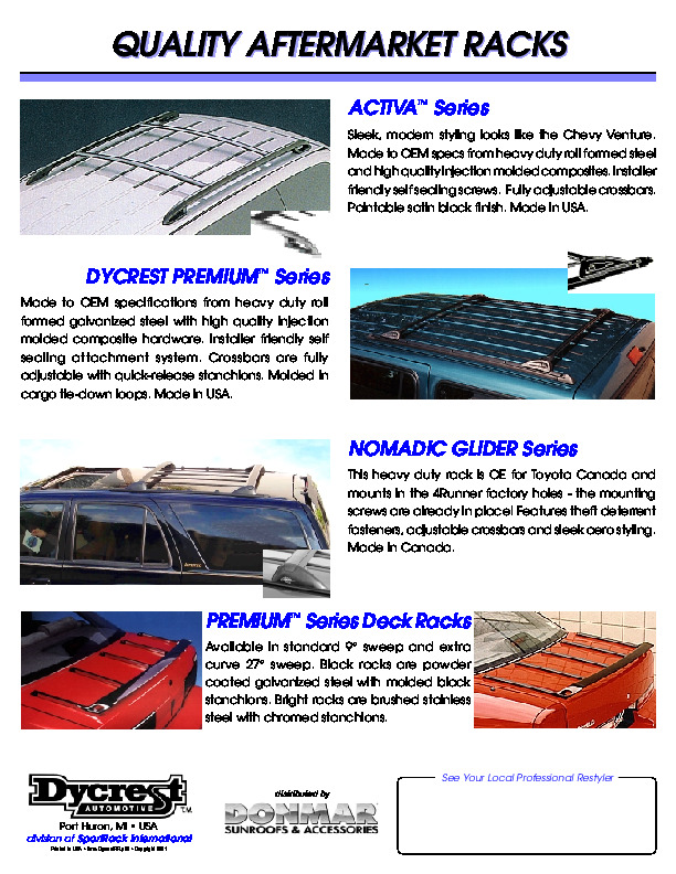 Dycrest Roof Racks