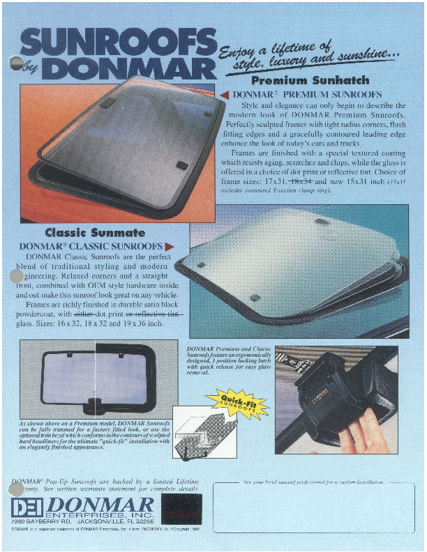 Classic Sunmate & Premium Sunhatch